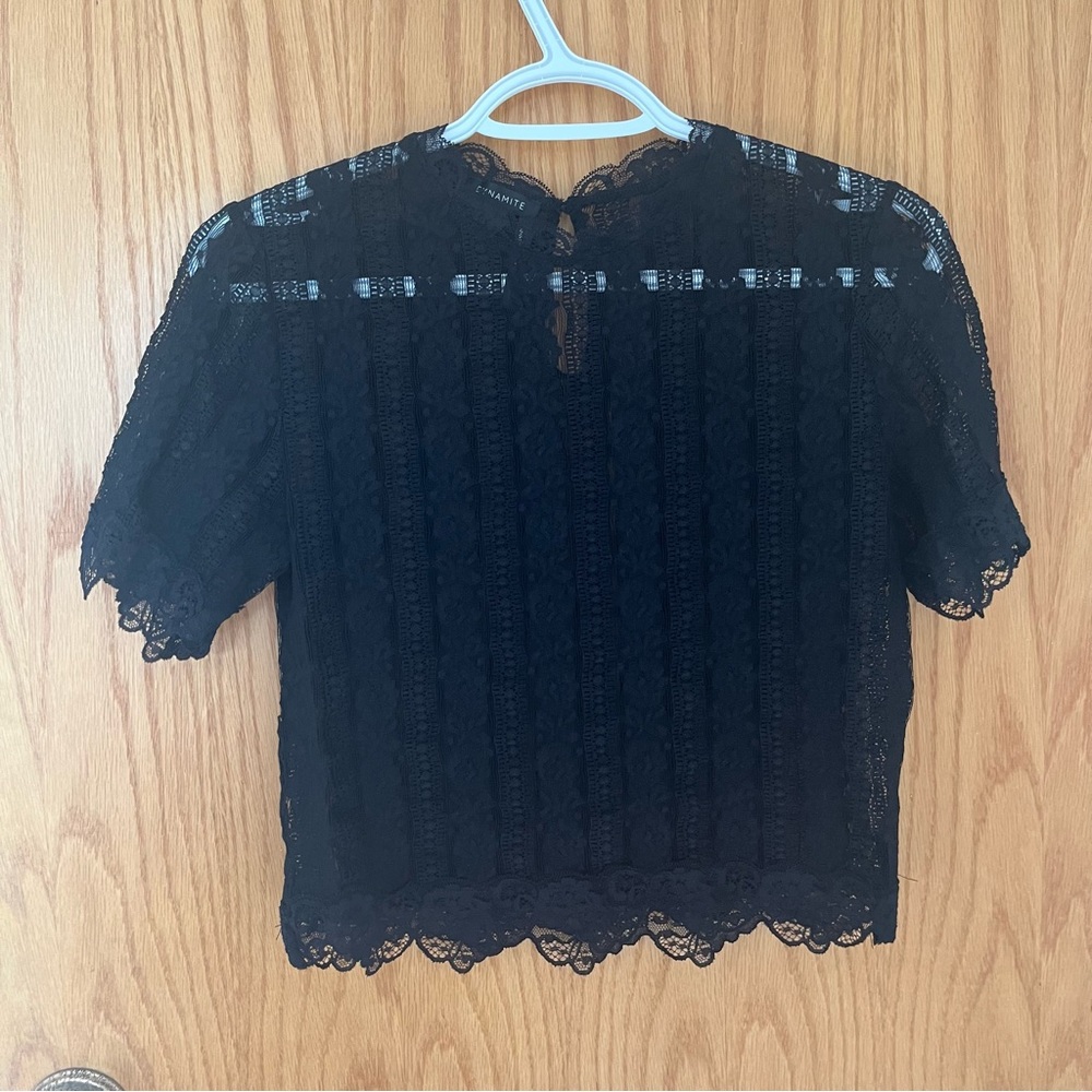 Sheer lace top